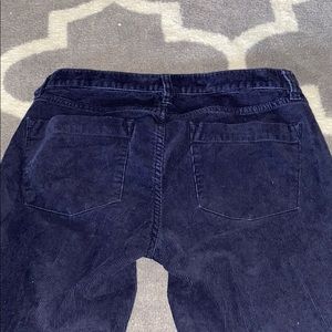 Corduroy navy blue pants! Straight leg and skinny